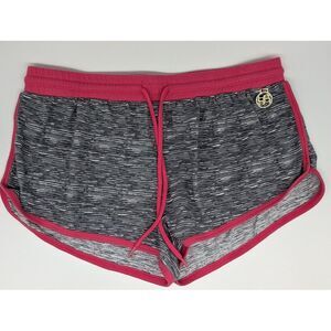 BEBE Sleepwear Womens Size Large Sleep Shorts‎ pajama Shorts Charm Gray Pink